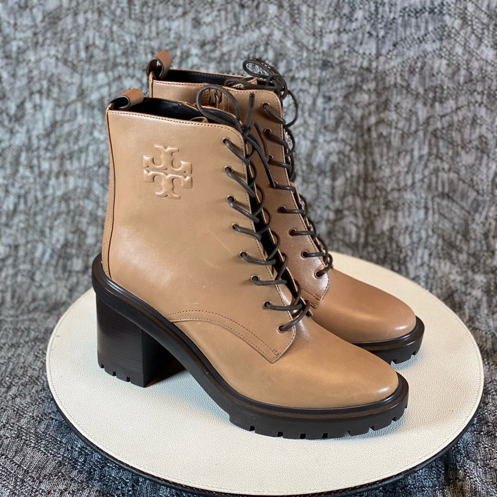 Tory Burch 95mm Double T Lug Boot Size 9.5